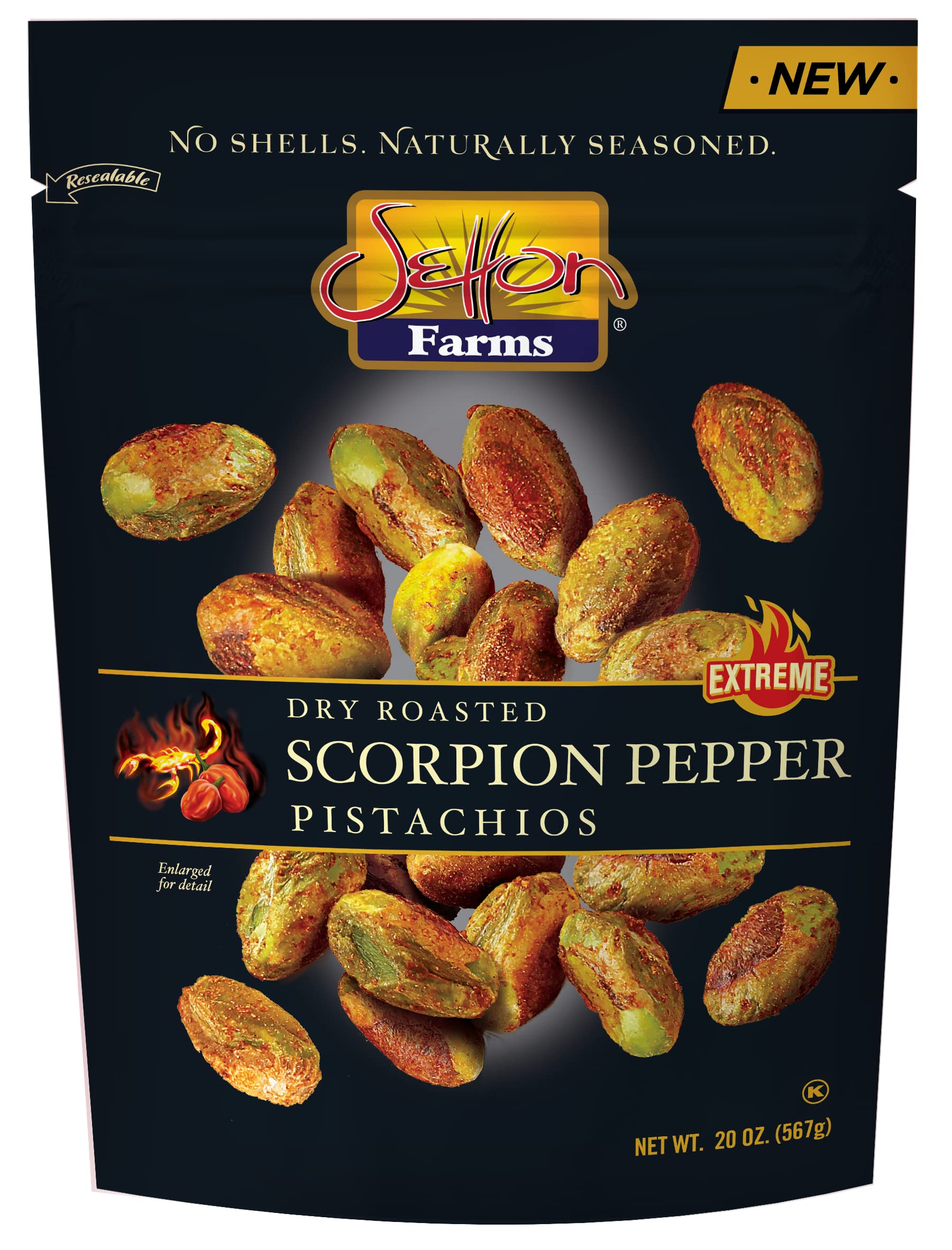 Setton Farms Pistachios Scorpion Extreme heat bag boosts bold on-the-go snacking