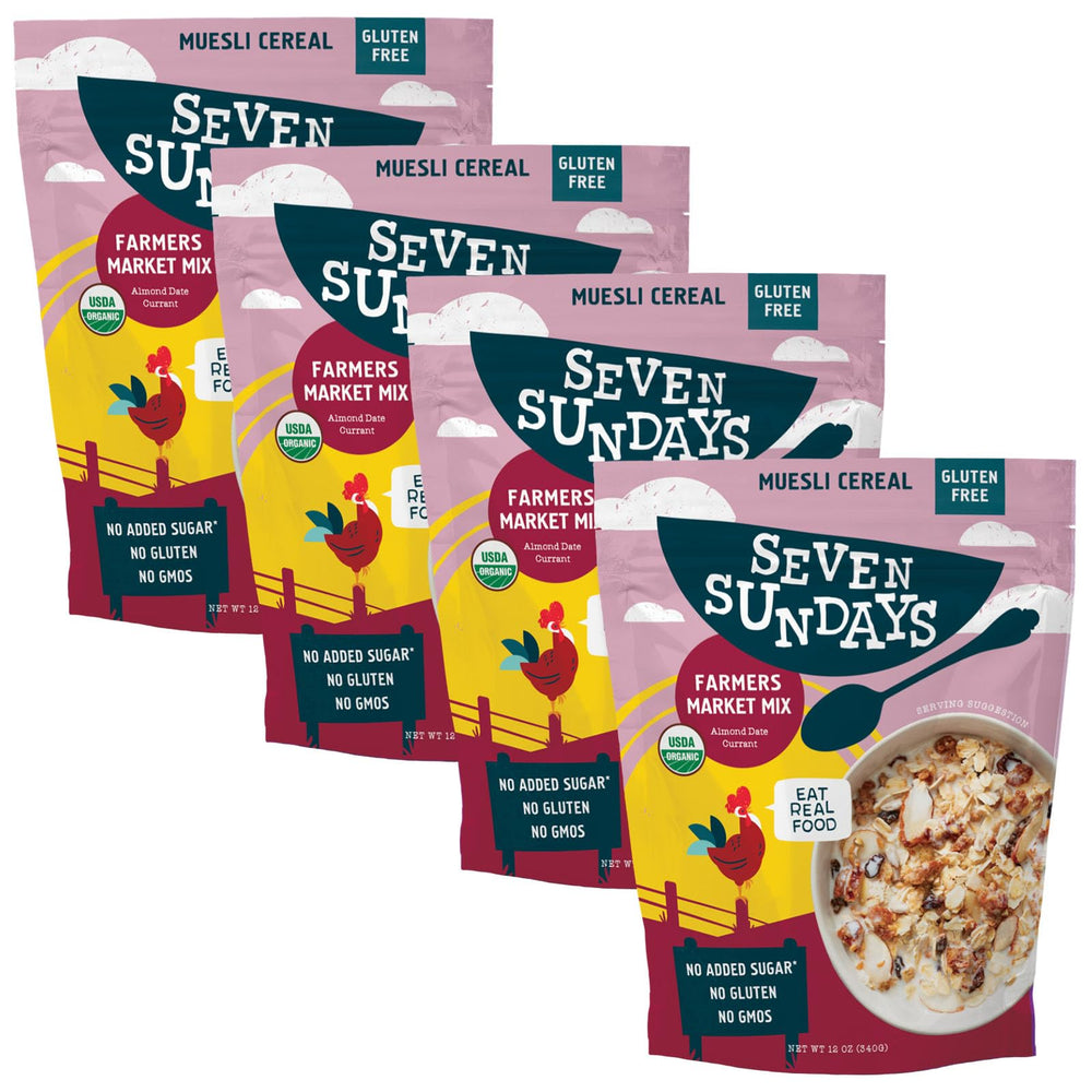 Seven Sundays Farmers Market Muesli bag with gluten-free ingredients for a wholesome breakfast anytime.