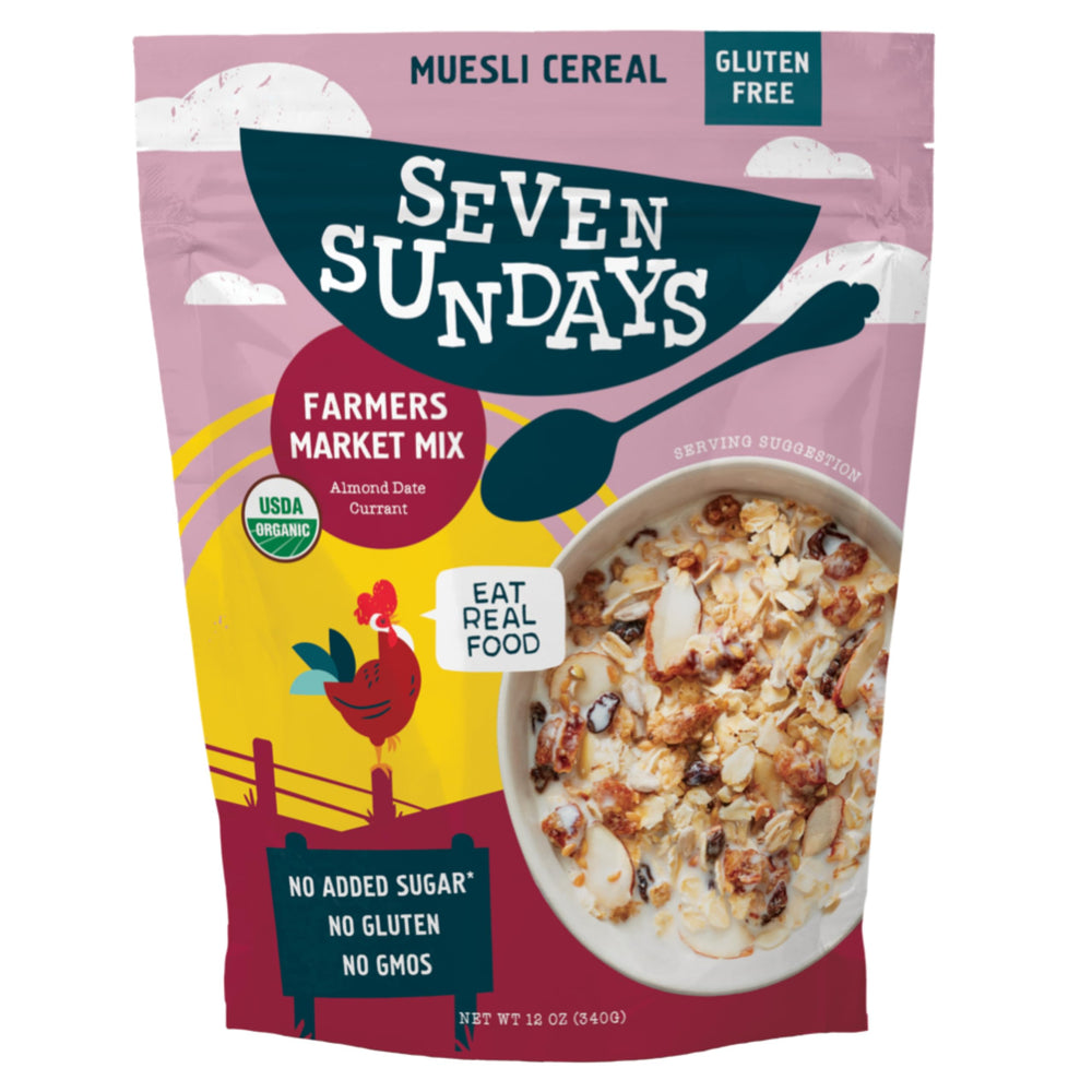 Seven Sundays Farmers Market Muesli served in a bowl for a satisfying breakfast