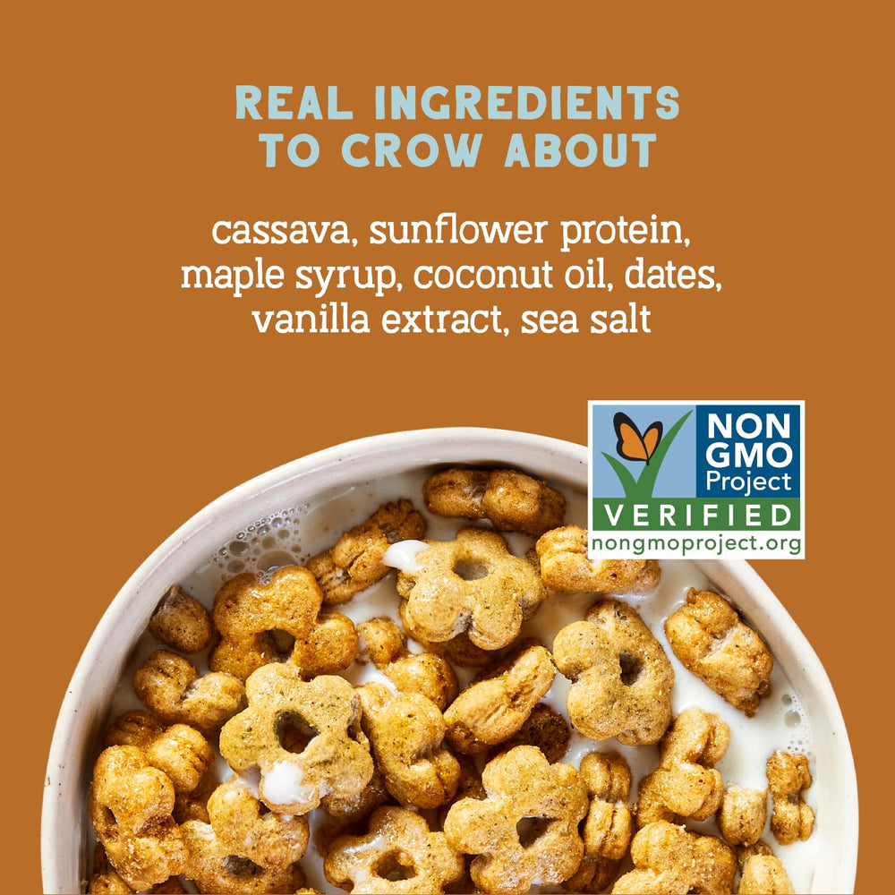 Seven Sundays Maple Sea Salt cereal close-up with dates and maple sweetness.