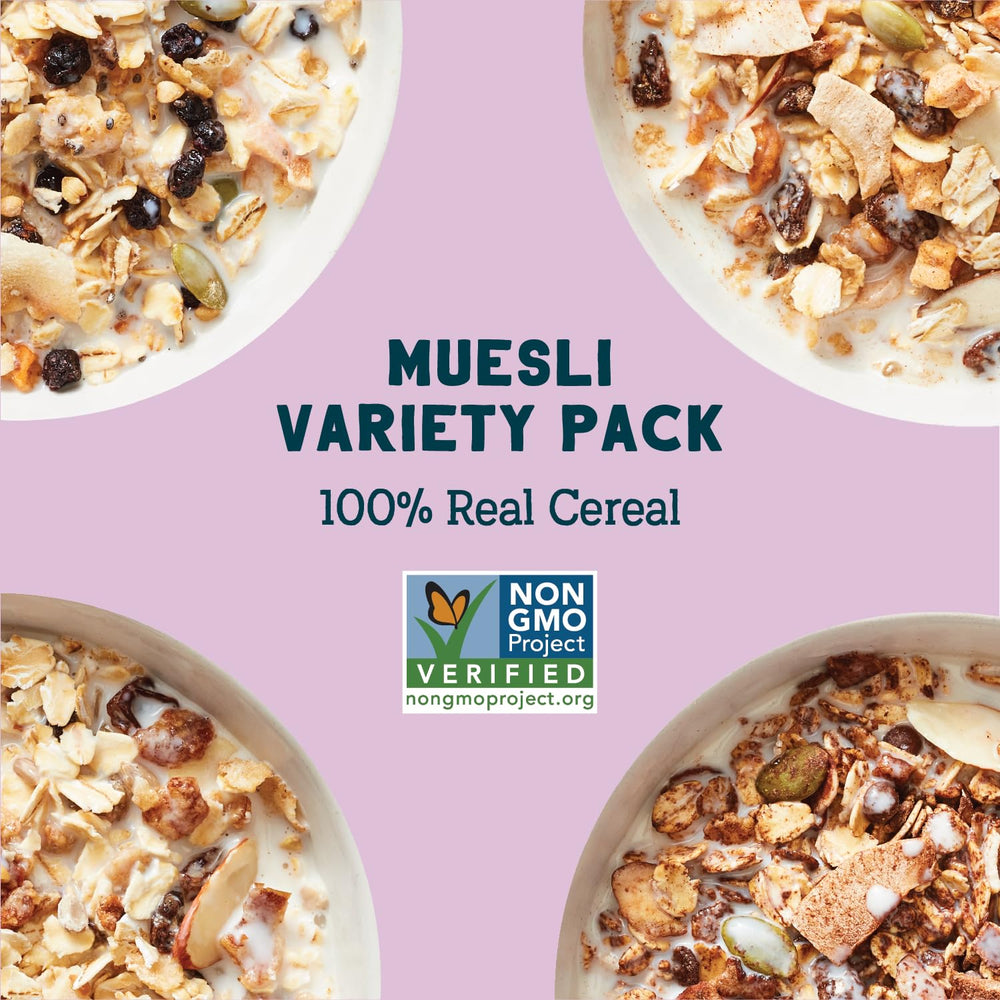 Seven Sundays Farmers Market muesli bowl with nuts and fruit for color