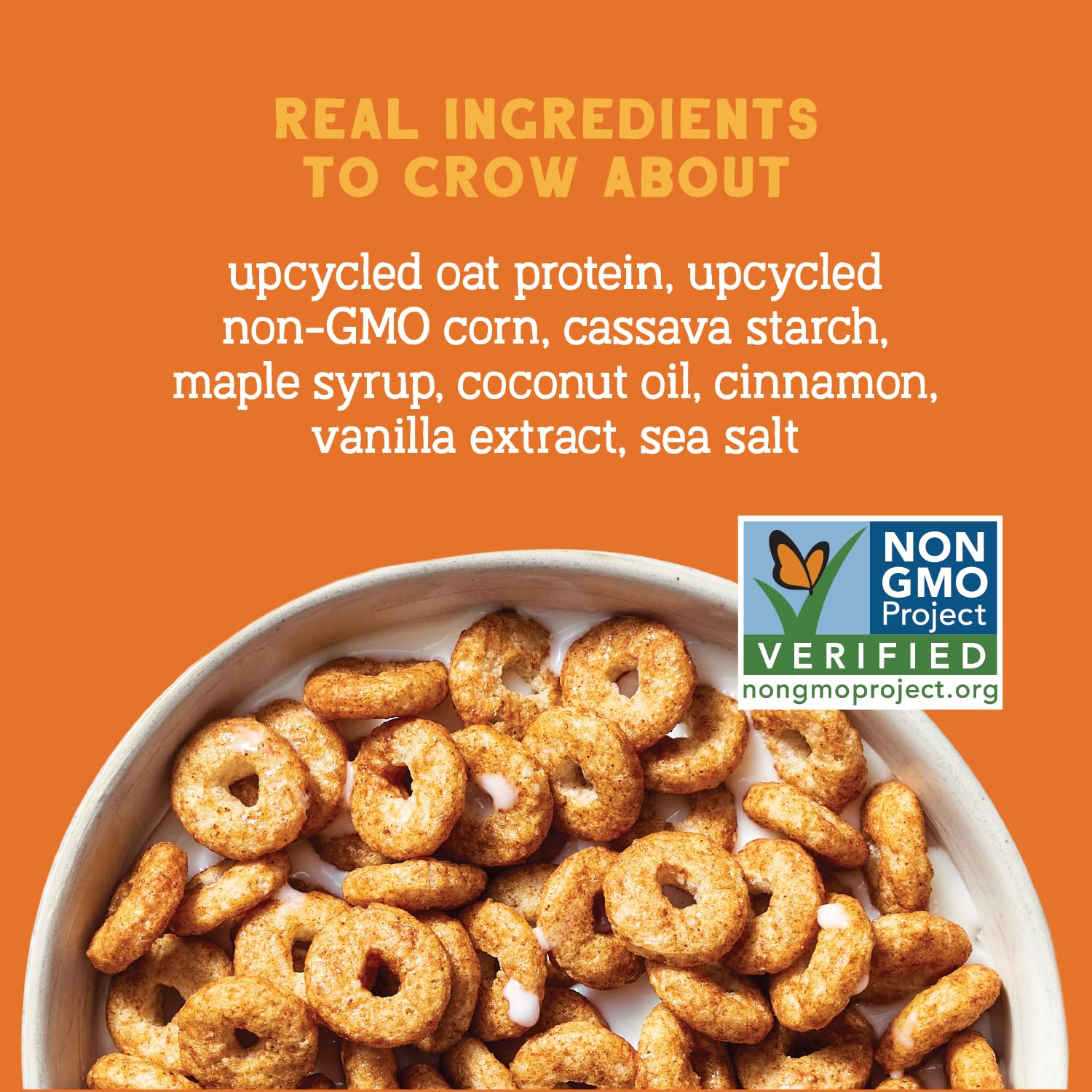Seven Sundays Oat Protein Maple Cinnamon cereal being poured for creamy texture