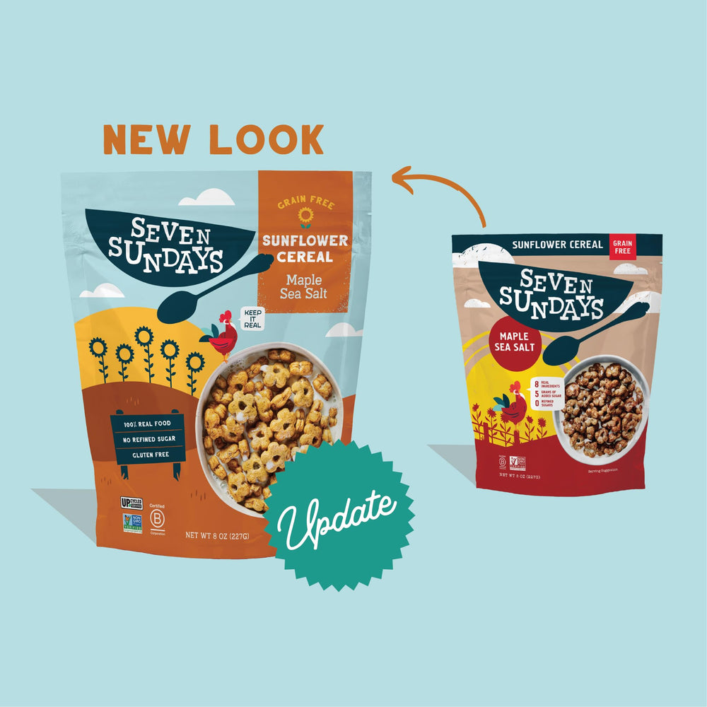 Seven Sundays upcycled sunflower protein close-up highlights sustainable protein source