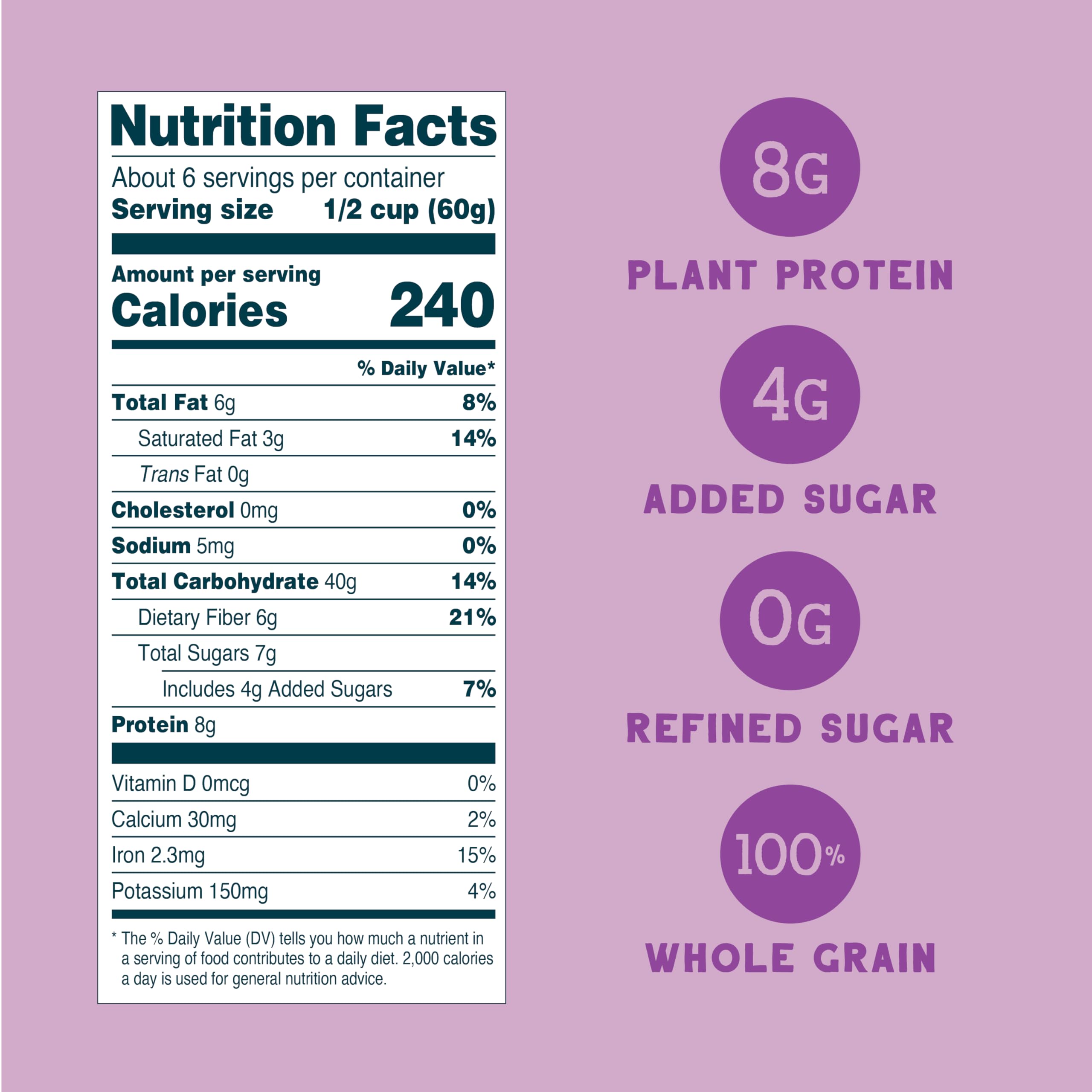 Seven Sundays Wild and Free Muesli bag showcasing gluten-free, zero refined sugar breakfast option