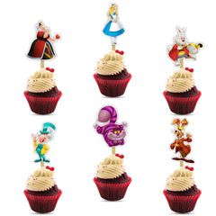 Seyal Alice in Wondrland teacups cupcake topper adds whimsy to desserts.