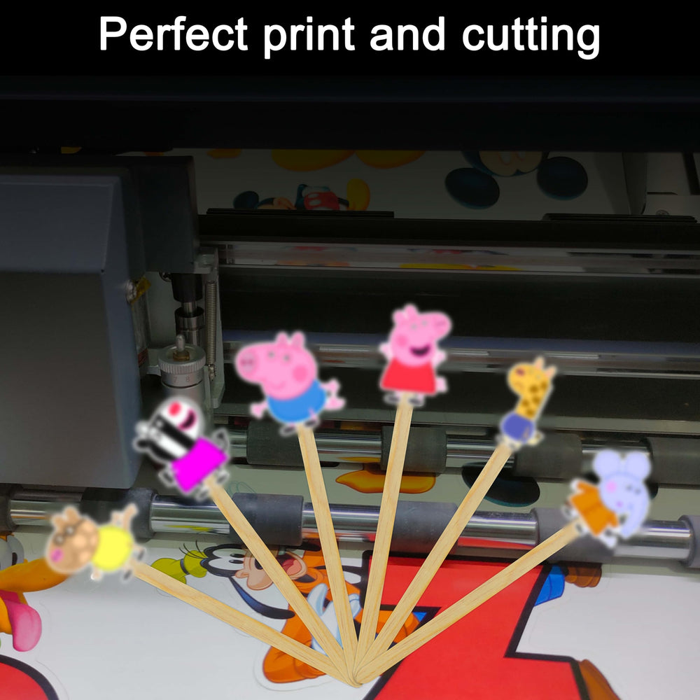 Seyal Pepa Pig cupcake topper on cupcakes for festive presentation