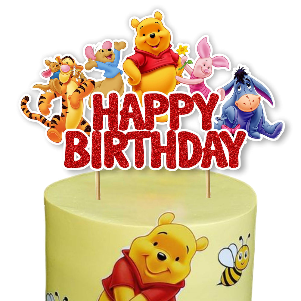 Seyal Winie The Pooh cake topper on cake adds whimsy for celebrations