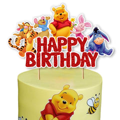 Seyal Winie The Pooh cake topper on cake adds whimsy for celebrations