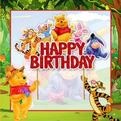 Seyal Winie The Pooh topper on cake with durable base