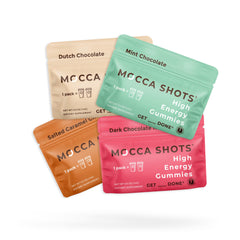 SGC Mocca Shots pack front, convenient energy on the go.