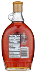 Shady Maple Farm maple syrup amber jar shows rich color perfect for drizzling.