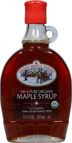 Shady Maple Farm glass bottle with pour spout on table