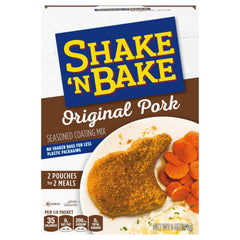 SHAKE'N BAKE Original Pork coating packaging ready to season pork for easy weeknights.