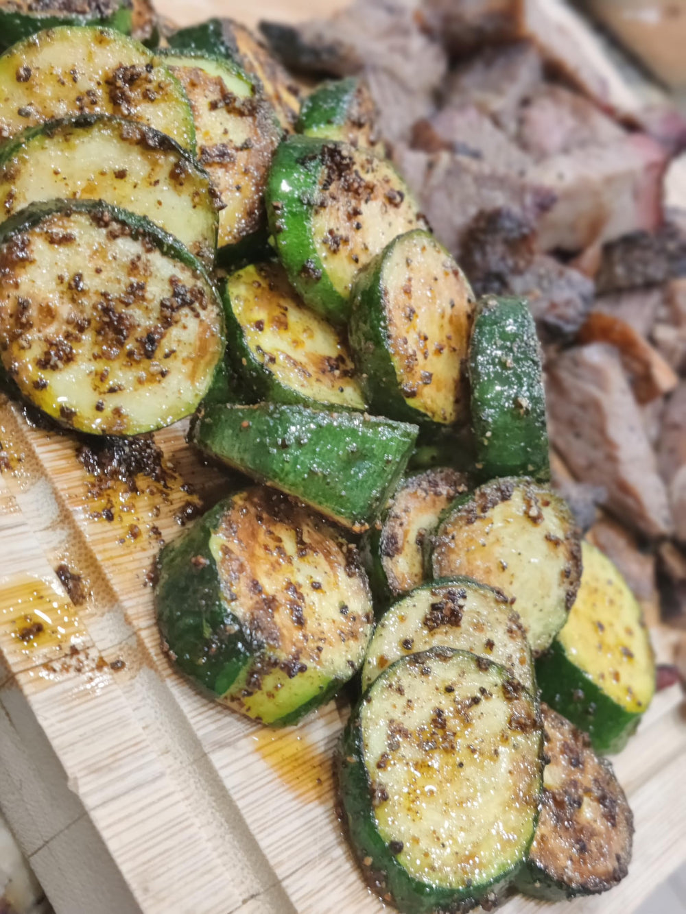 Roasted vegetables seasoned with Shake to Elevate salt-free blend