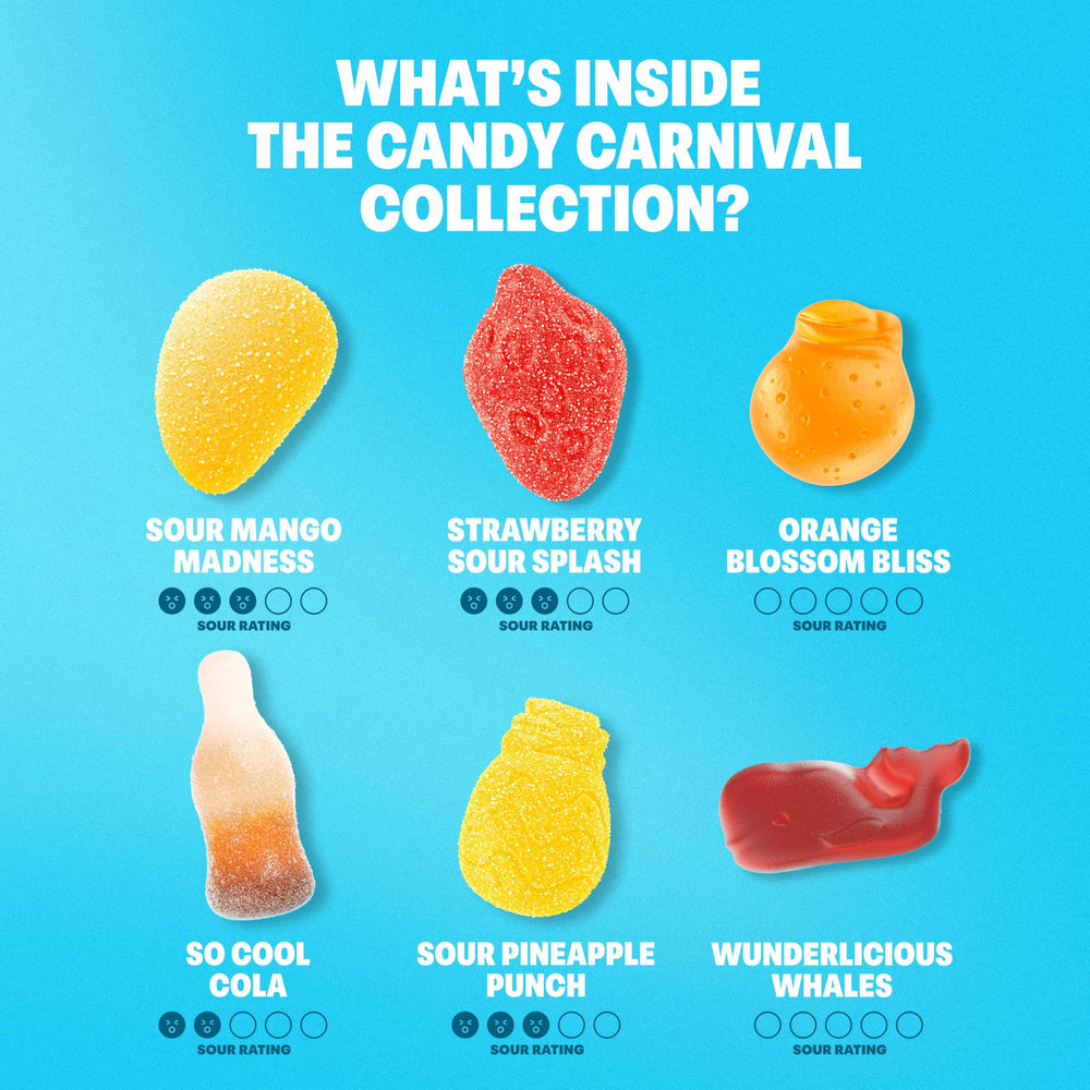 Shameless Snacks Candy Carnival on-the-go snack for road trips and quick indulgence