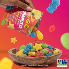Shameless Snacks Tropical Paradise Gummy product shot highlighting 6-pack convenience