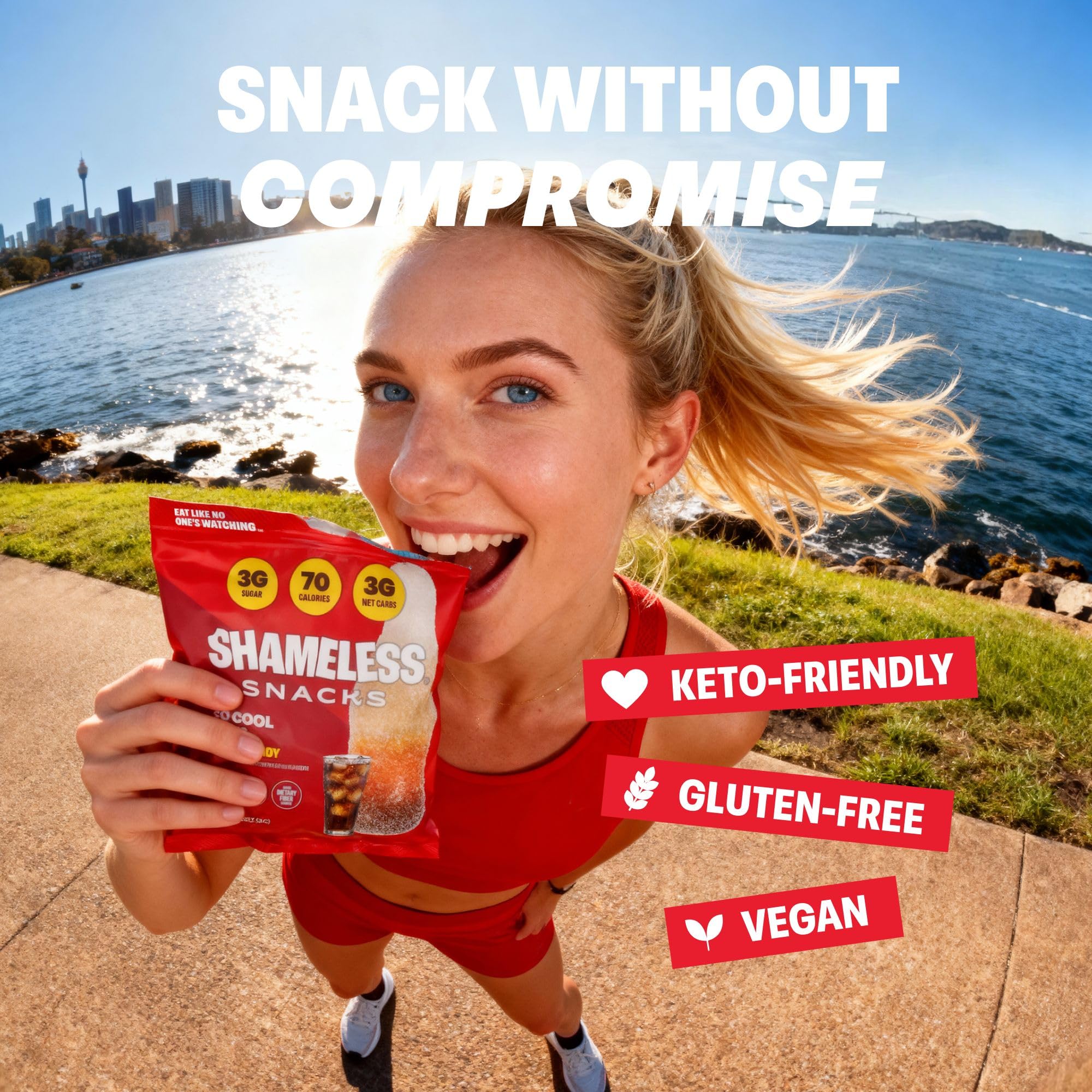 Shameless So Cool Cola gummy appeals to kids during lunch or after school.