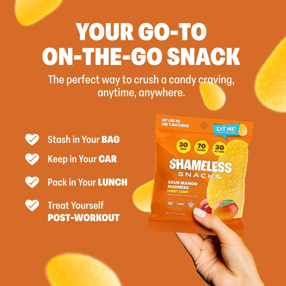 Shameless Sour Mango Madness tropical flavor visual and zest