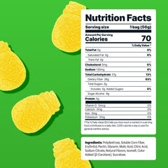 Shameless Sour Pineapple Punch gummies close-up shows soft, chewy texture for quick bites