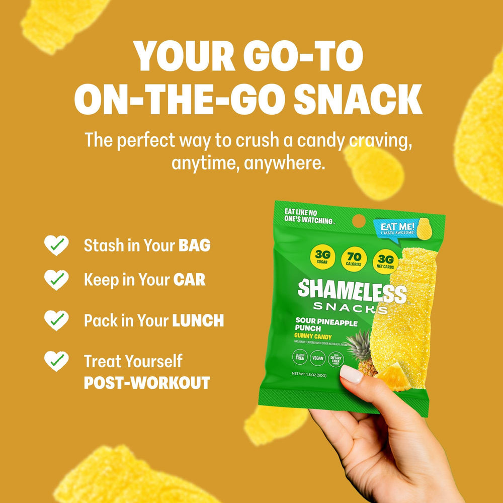 Shameless Sour Pineapple Punch nutrition panel hints at natural ingredients