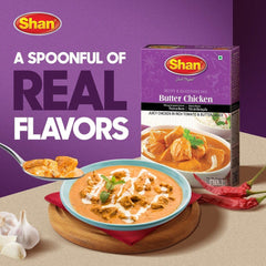 Shan Butter Chicken 50g sachet ready for marinade and fast flavor.