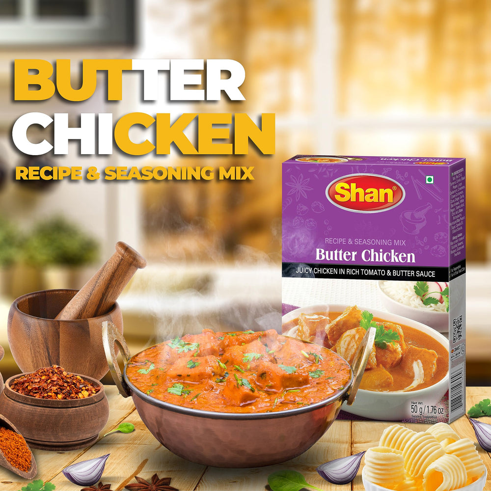 Shan Butter Chicken tomato puree prepared as the curry base.