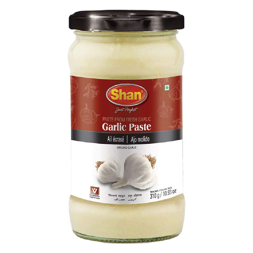 Shan Garlic Paste in an airtight glass jar for easy, authentic flavor