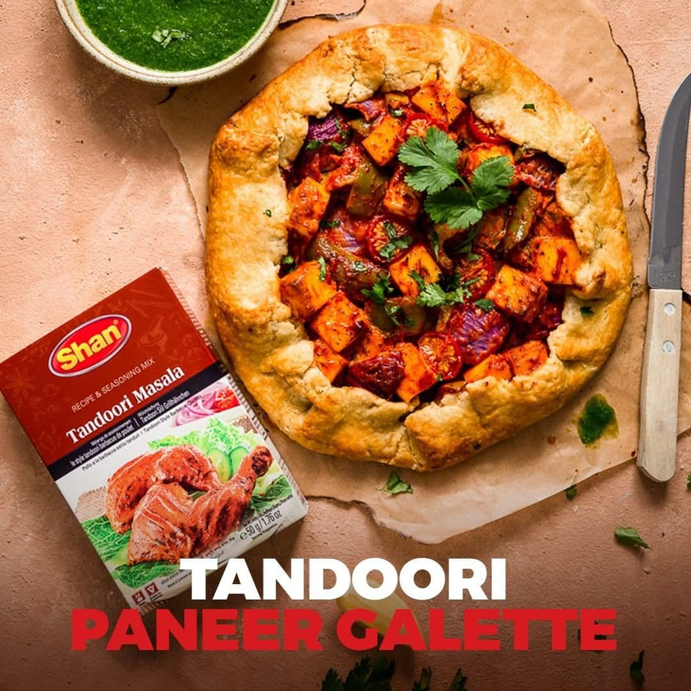 Shan Tandoori 3-pack on pantry shelf for convenient seasoning