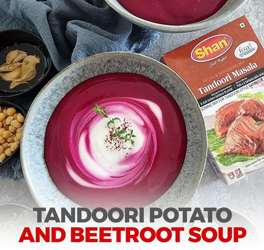 Shan Tandoori plated dish with chutney for entertaining