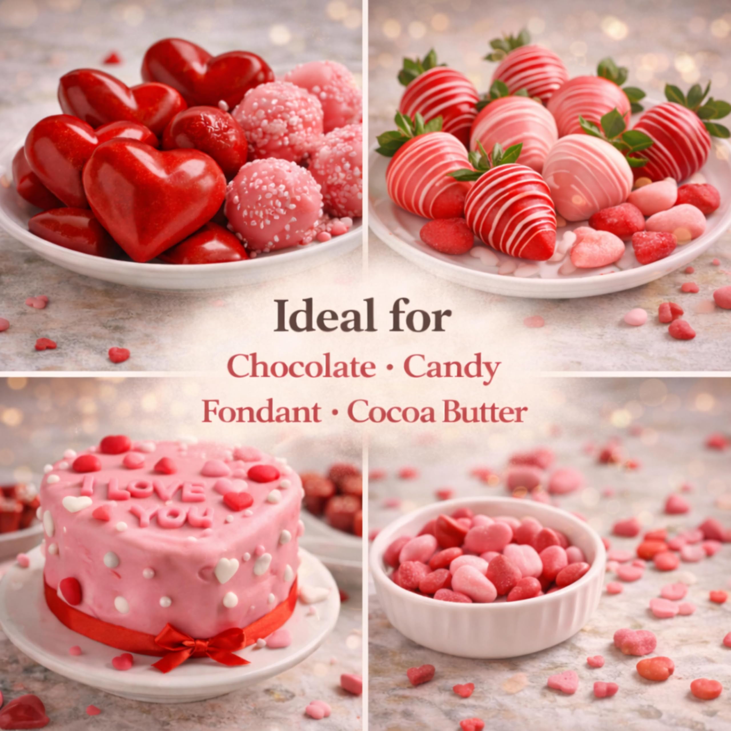 Shanlinly chocolate coloring delivers vivid red without bleeding into chocolate
