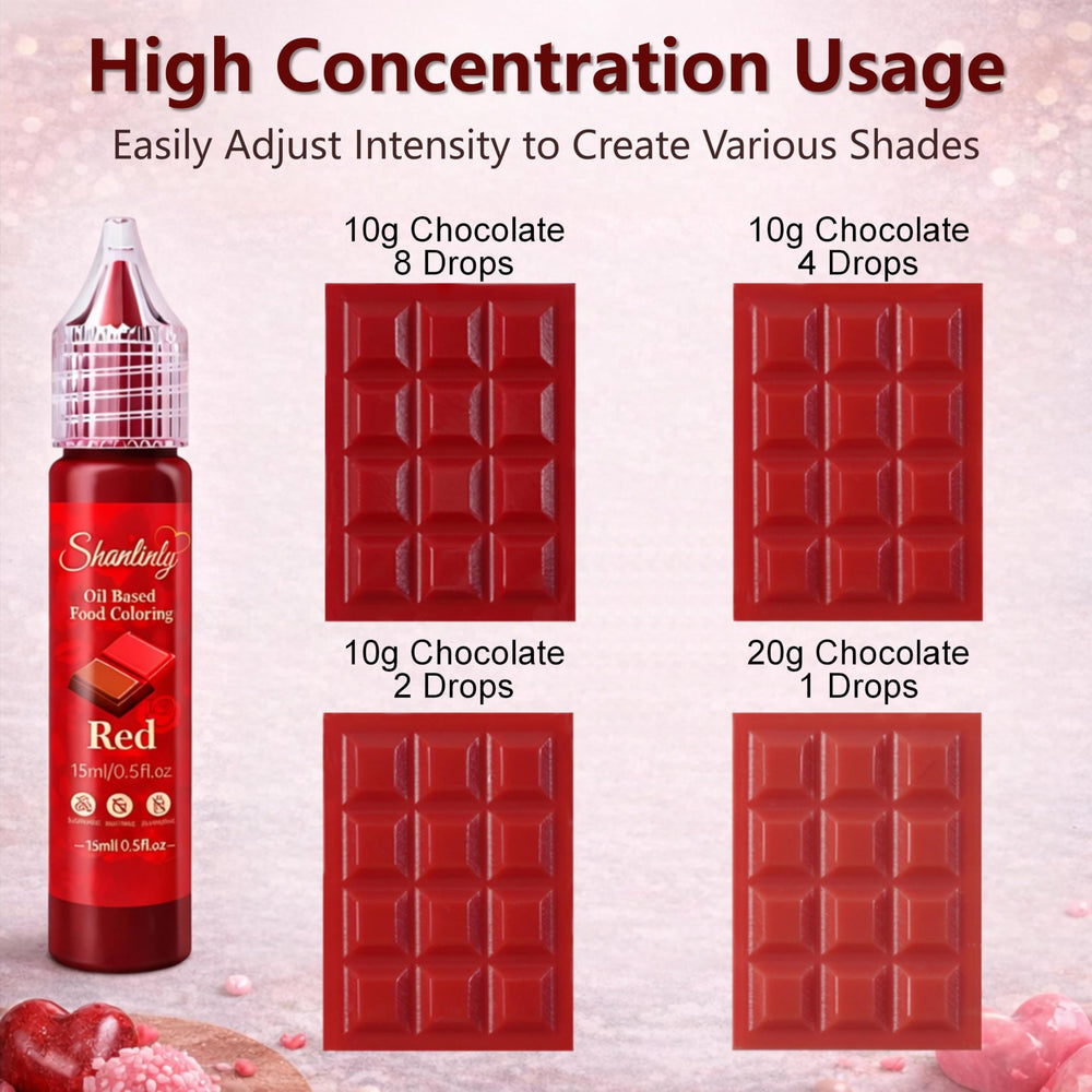Shanlinly valentines cake decor with vibrant non-fading red finish