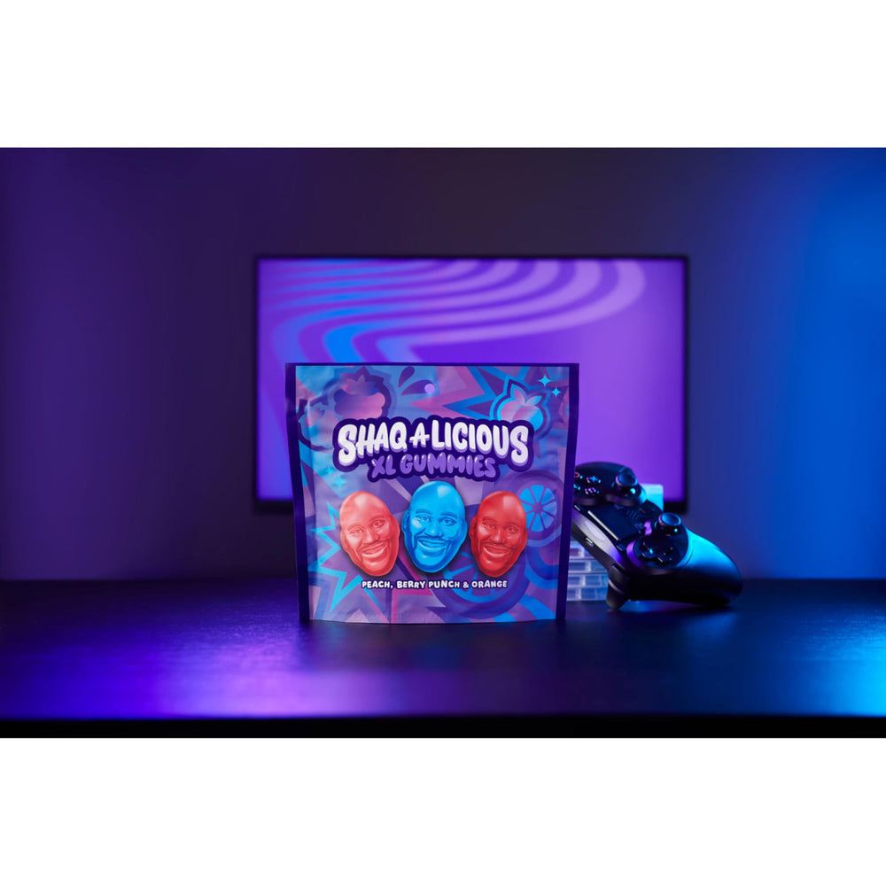 SHAQ-A-LICIOUS XL Gummies offer versatile snacking for holidays and casual moments.