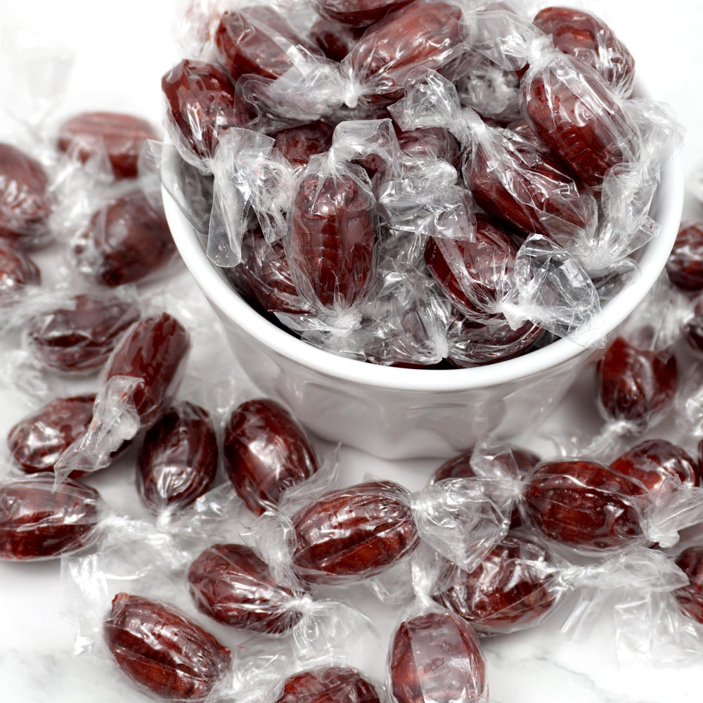 Sharing-ready Hampton Root Beer Barrels bulk candy for gatherings.