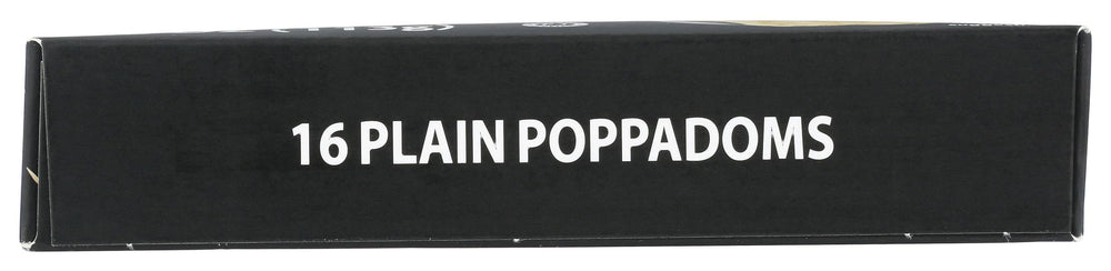 Sharwood's Poppadum ingredient detail focuses on quality and texture.