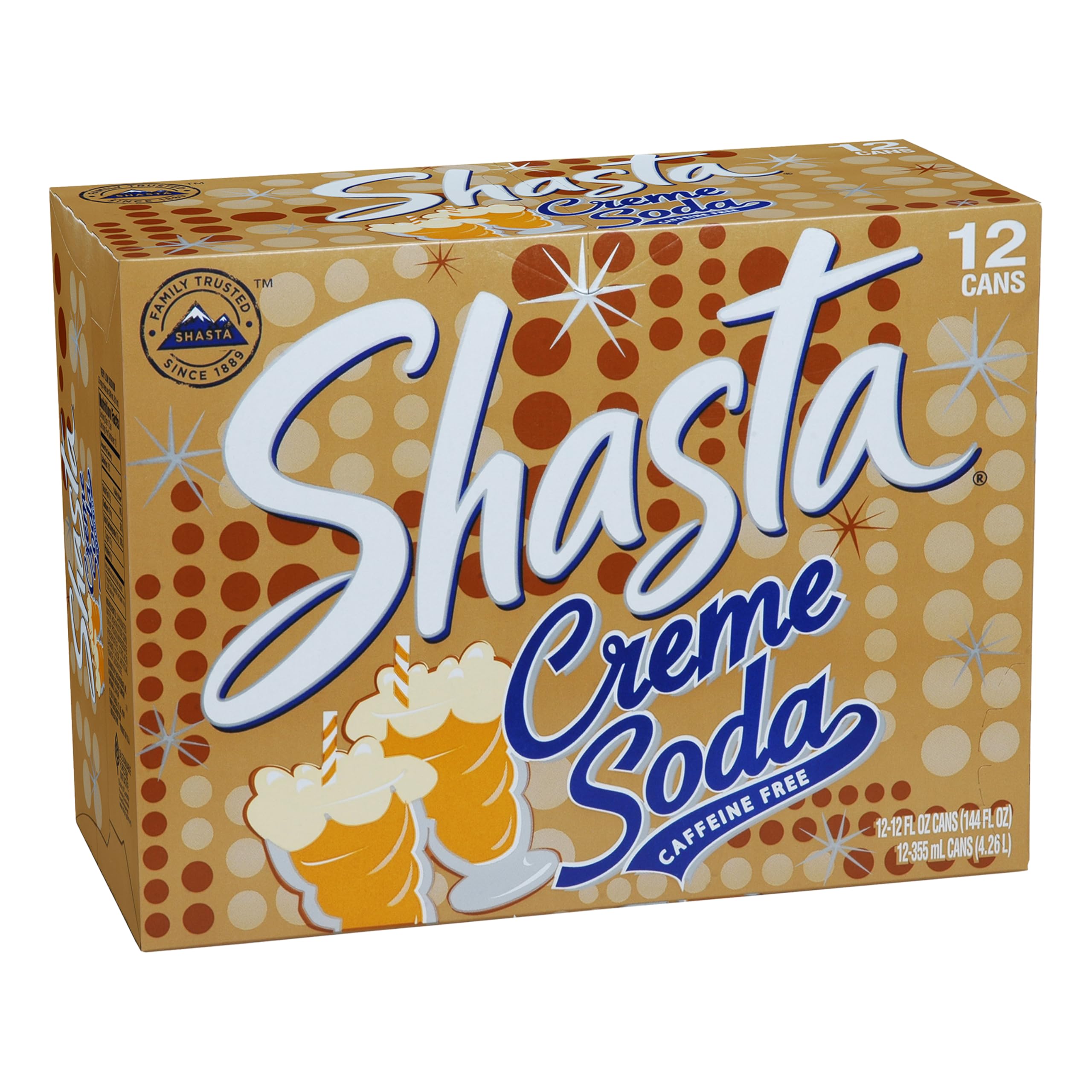 Shasta Creme Soda, family-friendly fizz great for kids and adults.