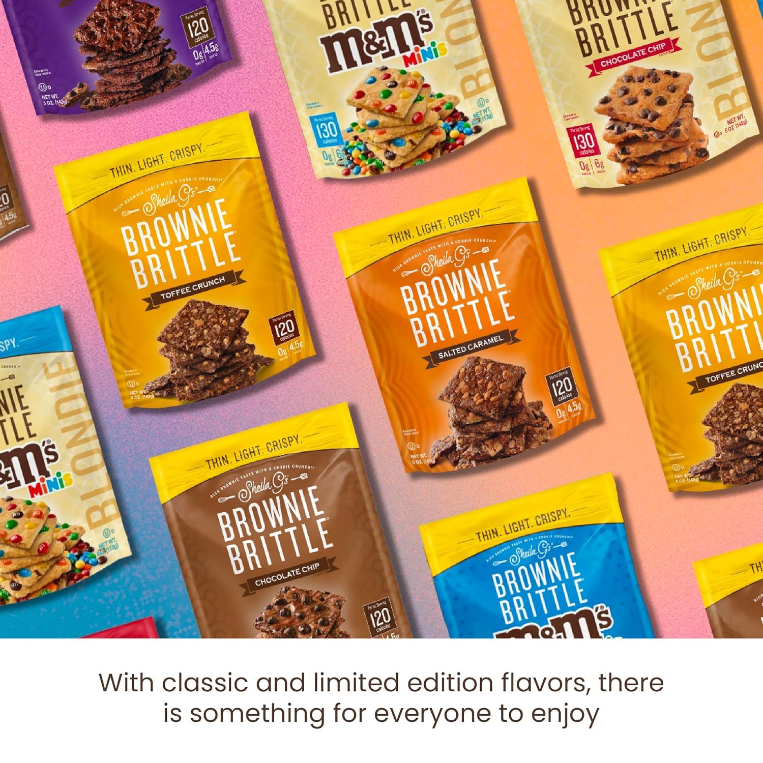 Serving idea: Sheila G's Brownie Brittle M&M minis crumbs topping ice cream.