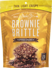 Serving suggestion: Sheila G's Brownie Brittle Toffee Crunch crumbles on a plate.