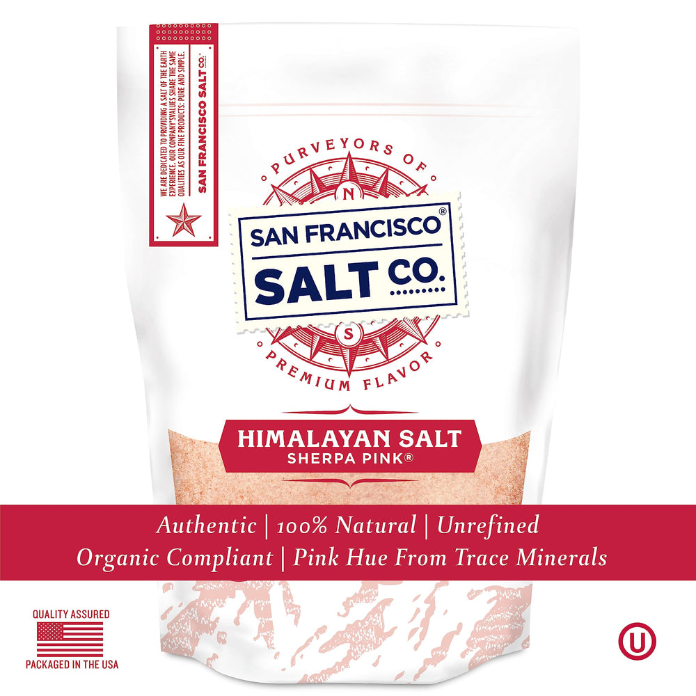 Sherpa Pink 2 lb packaging label closeup highlighting kosher and non-GMO certifications