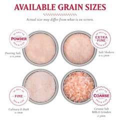 Sherpa Pink Himalayan Salt crystals on a measuring spoon for controlled seasoning