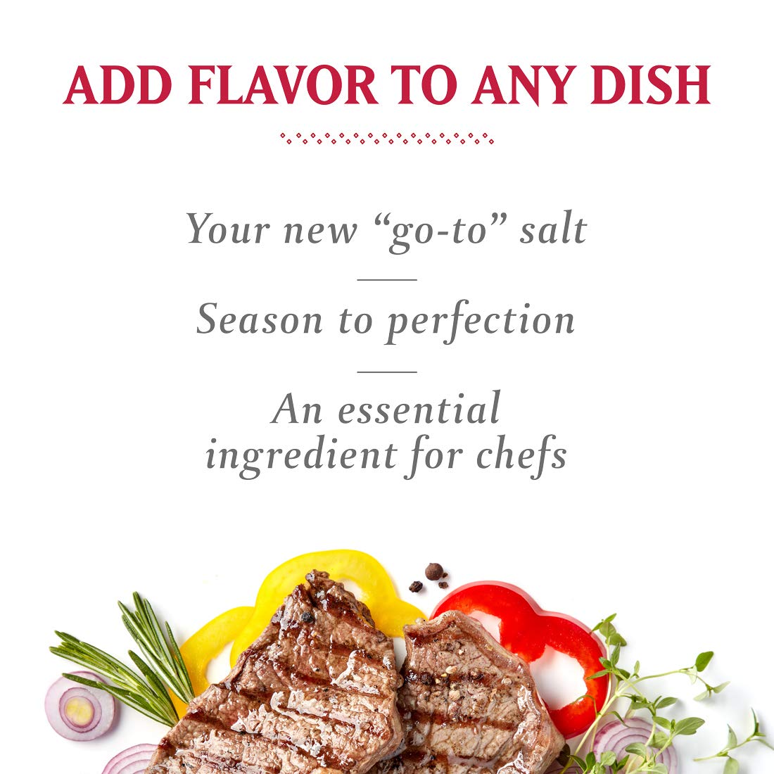 Sherpa Pink salt enhances vegetable seasonings and salads