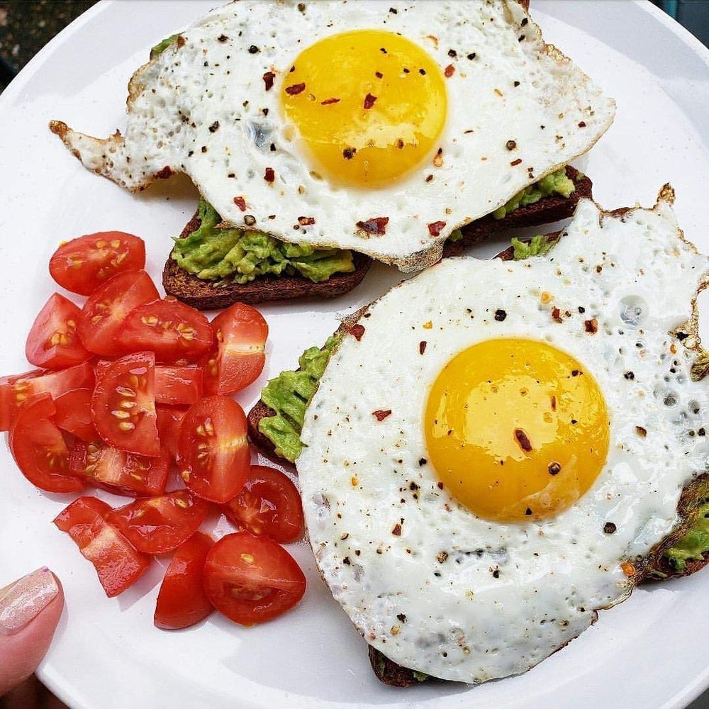 Shibolim FlaxSeed Bread with avocado topping for a hearty bite