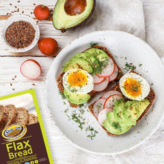 Shibolim FlaxSeed Bread pack arranged for keto vegan meals