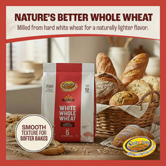 Fresh flour on a kitchen scale highlighting peak freshness for baking.