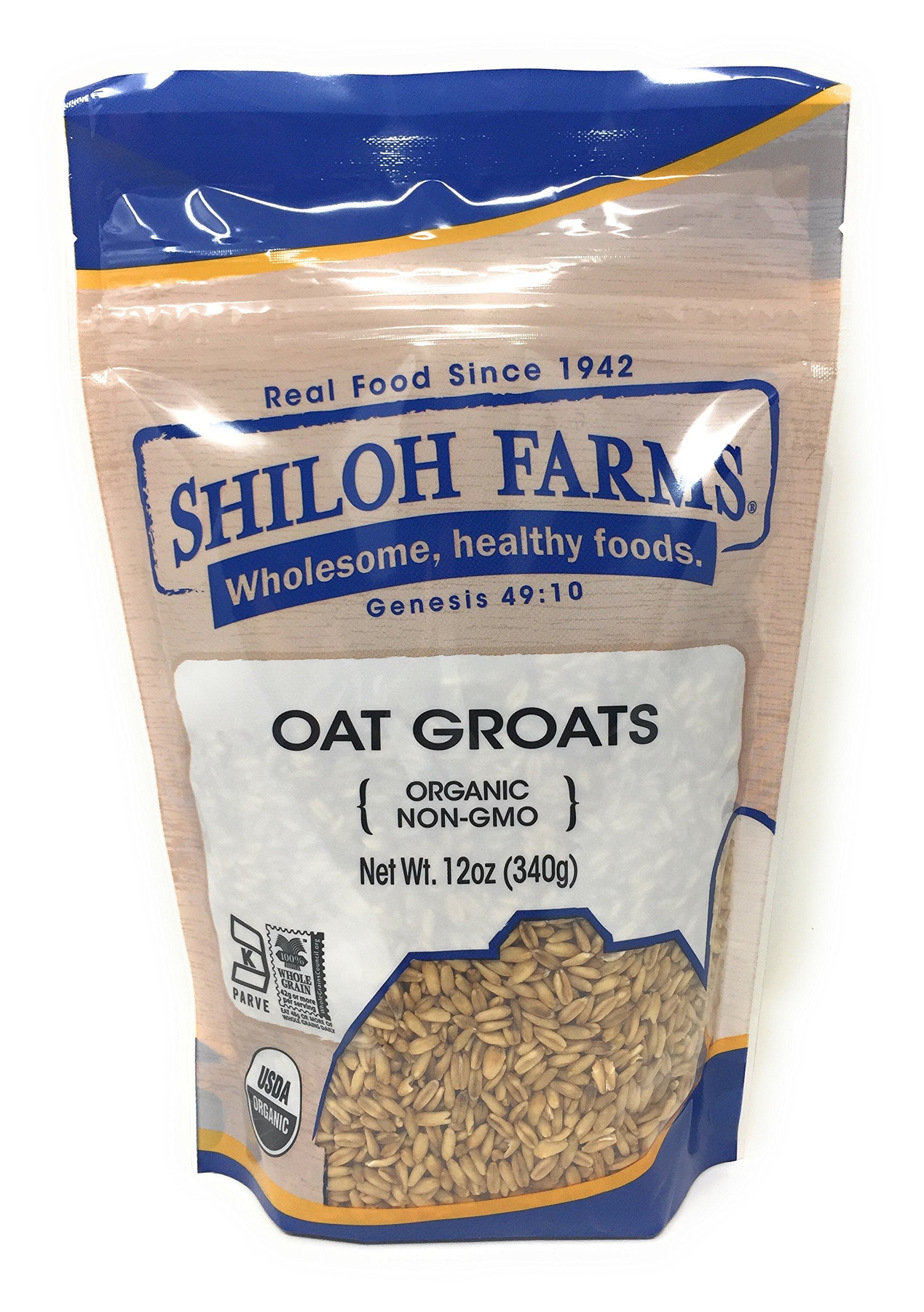 Shiloh Farms oat groats two 12oz bags for pantry cooking and quick meals