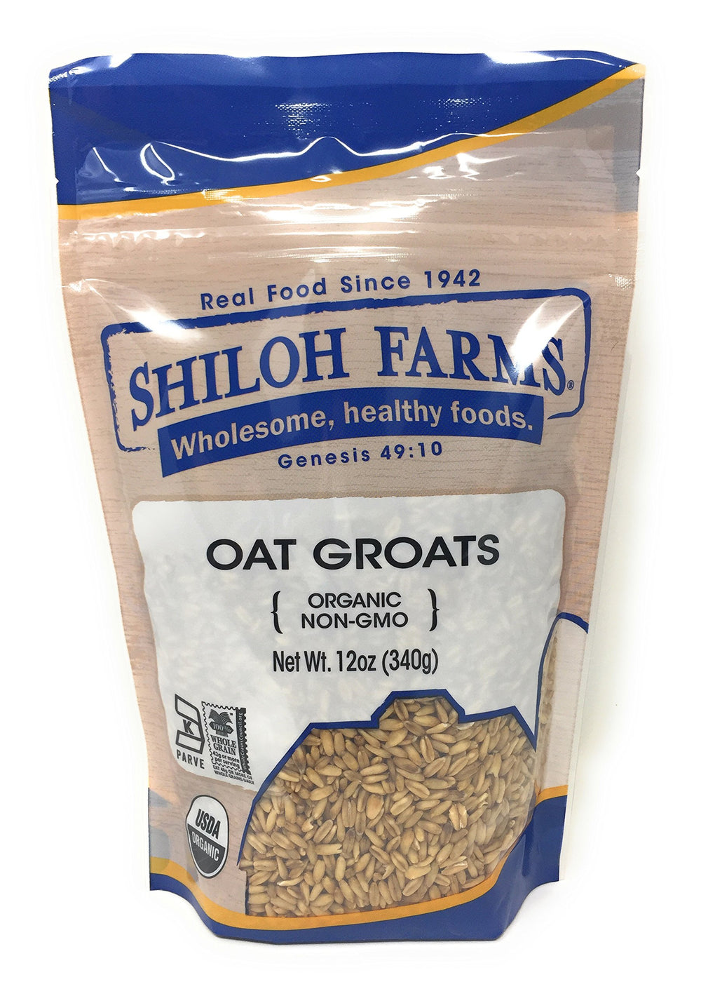 Shiloh Farms oat groats two 12oz bags for pantry cooking and quick meals