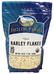 Shiloh Farms Organic Barley Flakes in a cozy bowl, ideal for hot breakfast.