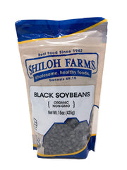 Shiloh Farms Organic Black Soybeans bag front, a trusted pantry staple for versatile meals.