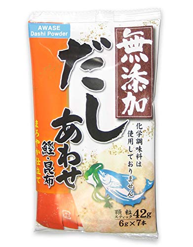 Shimaya Awase Dashi powder packets ready to blend into savory broth for quick meals.