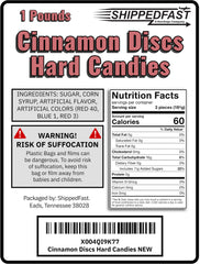 Shippedfast cinnamon discs individually wrapped pieces for portable snacking