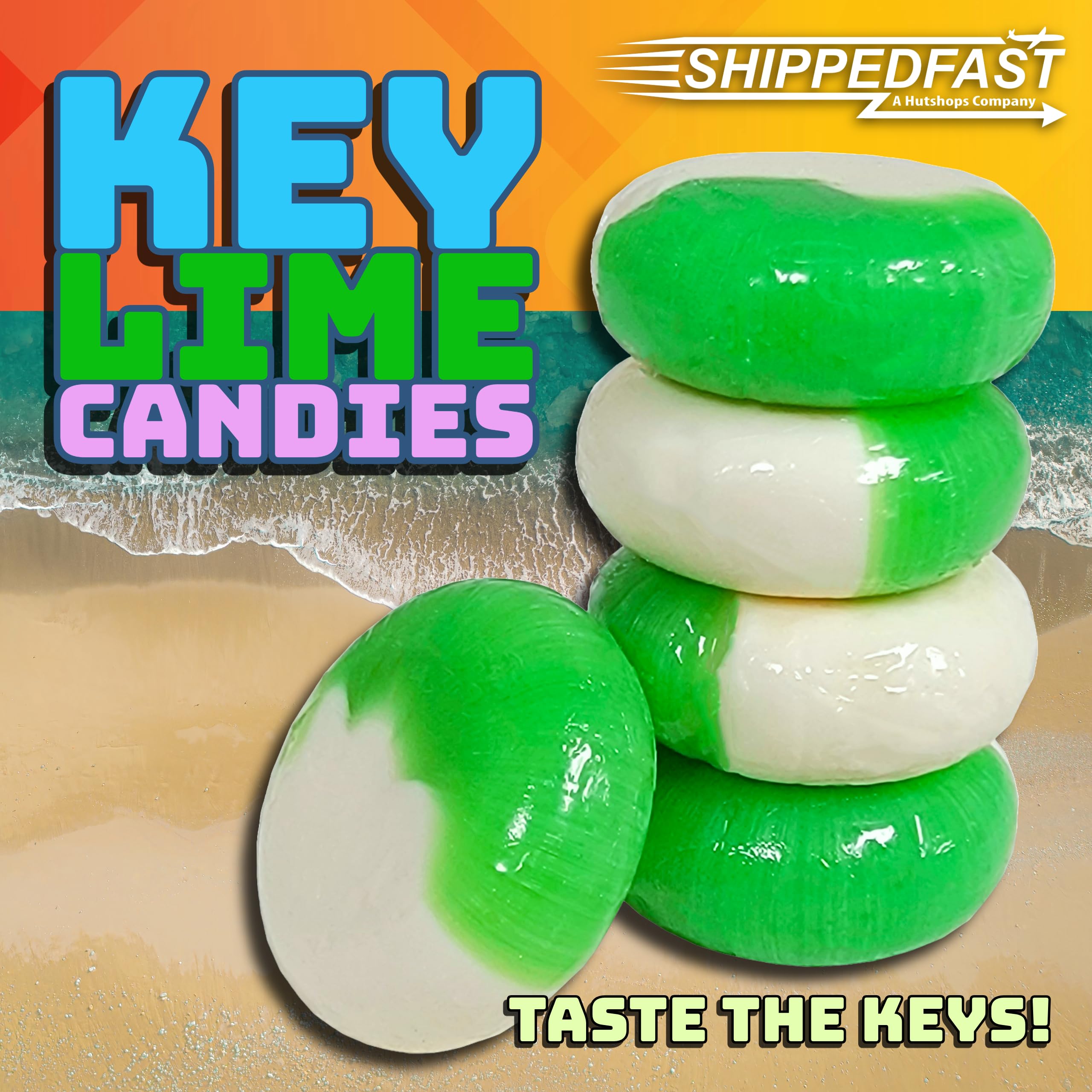 ShippedFast Key Lime Disc candy in a bowl enhances hospitality, inviting guests.